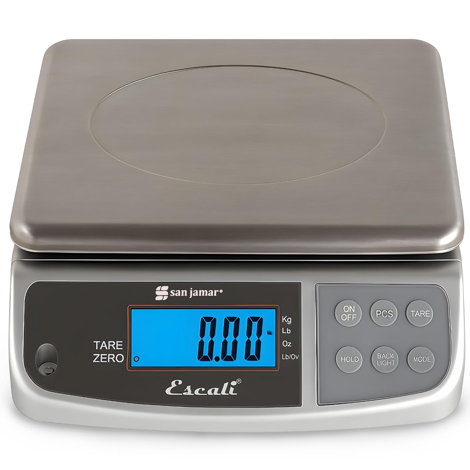 Bilancia Digitale In Vetro San Jamar SCDG15BK, Superficie Liscia, Display Touch Screen, Funzione Tara E Spegnimento Automatico, Batterie Incluse
